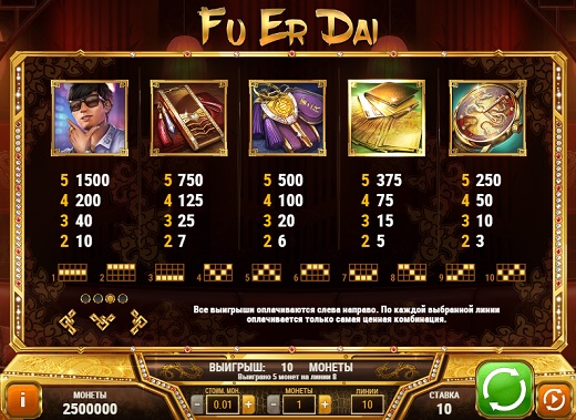 Игровой автомат в онлайн казино плей фортуна fu er dai