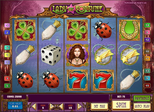 игровой автомат lady of fortune